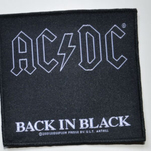 Patch Back In Black (9,5 x 10,1 cm)