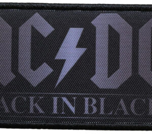 Patch Back In Black (5,1 x 10,1 cm)