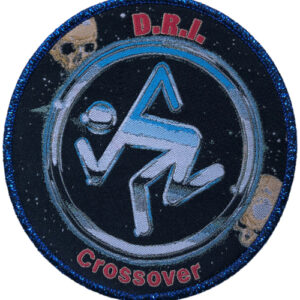 Patch Crossover Blue Border (9,3 cm)