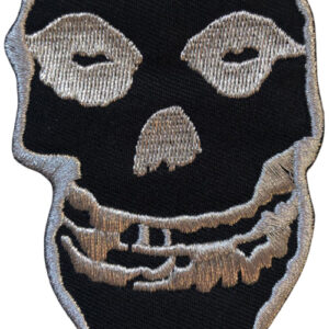 Patch Inverted Silver Skull (8,7 x 6,7 cm)