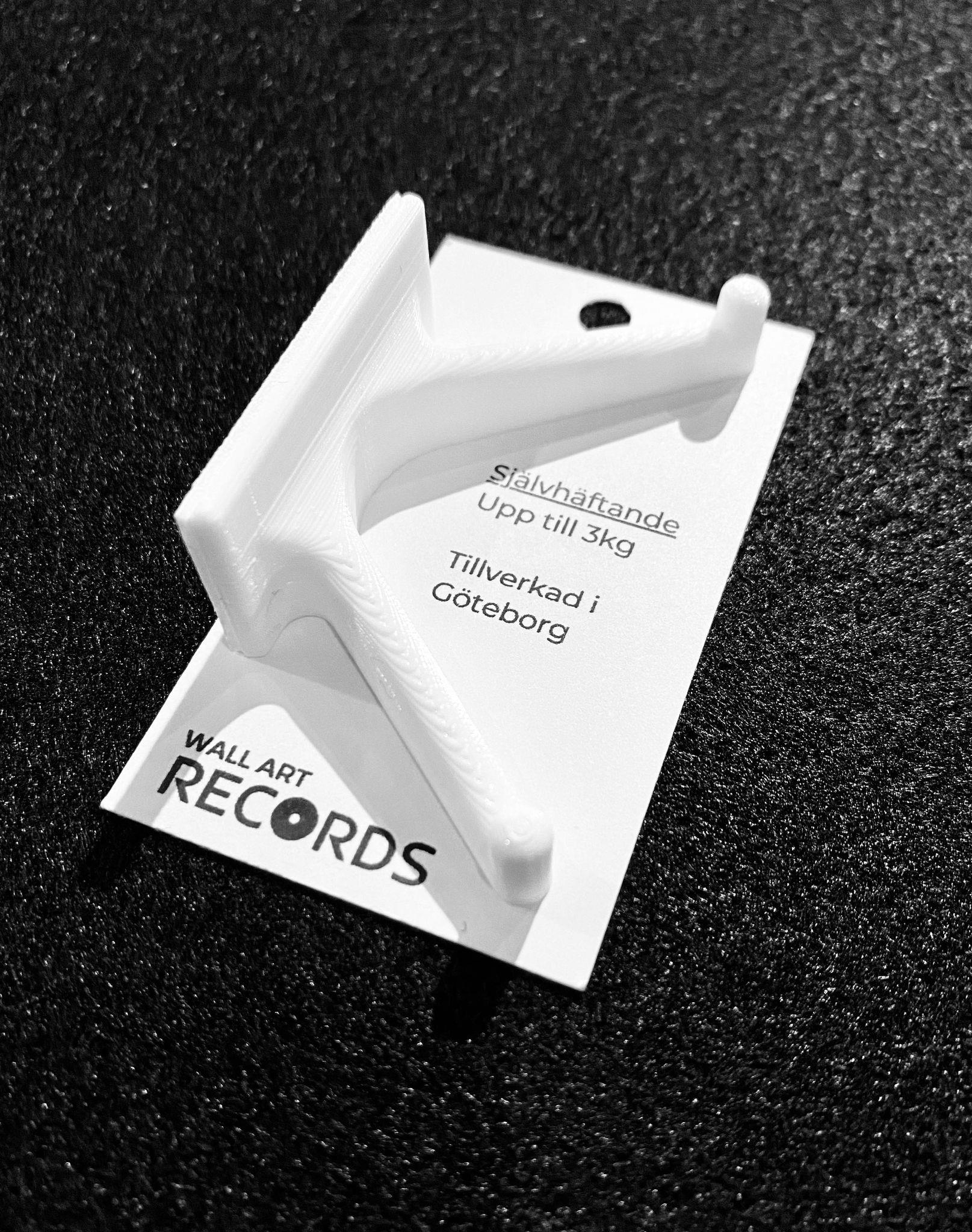 Vinylhållare vit självhäftande