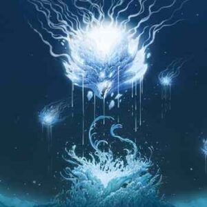 Stars wept to the sea