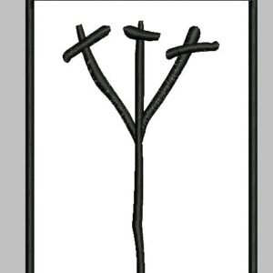 Patch "Tree" Embroidered